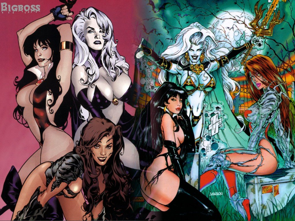 BigBoss - Lady death vamirella and witchblade fusion